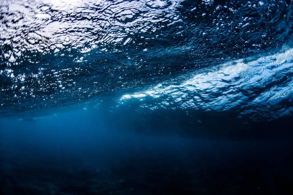 Fondo Abstracto Con Agua Azul Vista Submarina — Foto de Stock