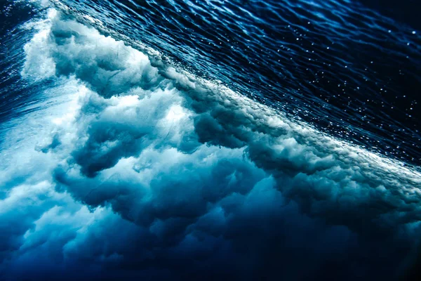 Fundo Abstrato Com Água Azul Vista Subaquática — Fotografia de Stock