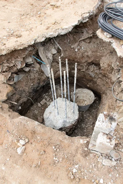 Bina çimento sütunlar yeraltı