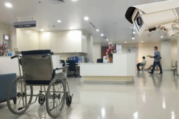 办公医院闭路电视监控摄像机模糊背景 — 图库照片