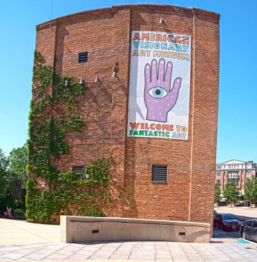 Baltimore, Maryland/Amerika Birleşik Devletleri - 24 Mayıs 2018: Amerikan vizyoner sanat müze binası dış