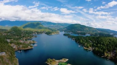 Pender Harbour Hava görünümü Bc Kanada