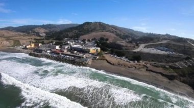 Pacifica Beach View Park havadan görünümü San Mateo County California