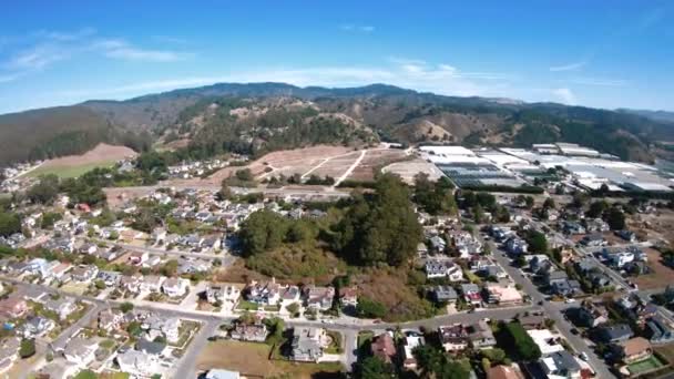 Montara Califórnia Vista Aérea Centro Cidade — Vídeo de Stock