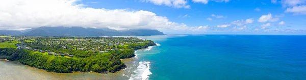 Princeville Kauai Hawaii Panorama Frente Mar —  Fotos de Stock