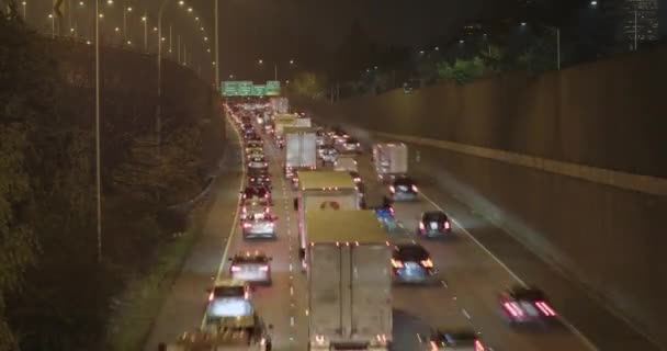시애틀 워싱턴 2018 시내로 이어지는 고속도로 고속도로에 소통량을 시애틀 — 비디오