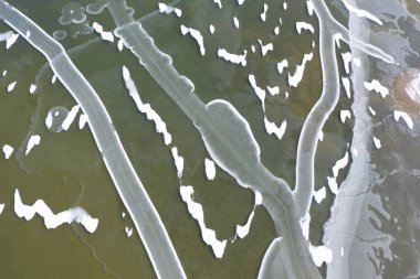 Buzlu su arka plan donmuş karlı satırları patchwork