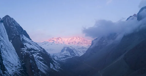 Cajon de Maipo Cile al tramonto — Foto Stock