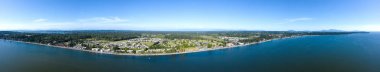 Birch Bay Washington Waterfront Hava Panorama Plaj Manzara 