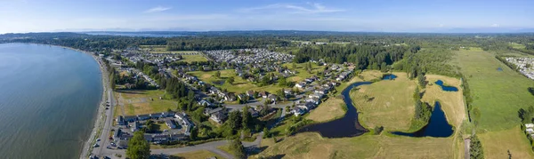 Björk Bay WA Aerial panoramautsikt över vattnet — Stockfoto