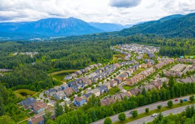 Snoqualmie Ridge Washington Si Dağı Havadan Görünümü