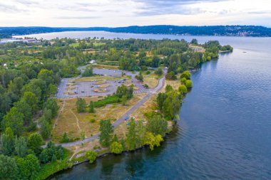 Magnuson Park Hava Dangörünümü Seattle Washington Amerika Birleşik Devletleri