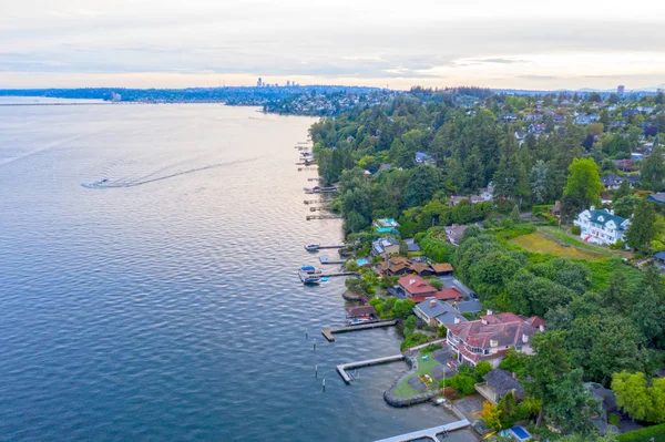 Seattle Windermere Sand Point Laurelhurst Barrios Lago fue — Foto de Stock