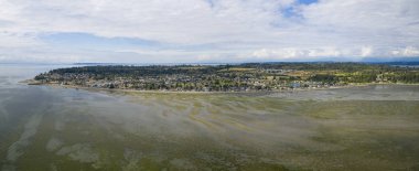 Birch Bay Hava Görünümü Kuzeybatı Washington Devlet Kıyı Şeridi