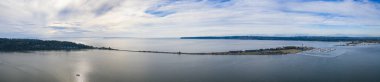 Semiahmoo Spit Blaine Washington Abd Hava Panoraması