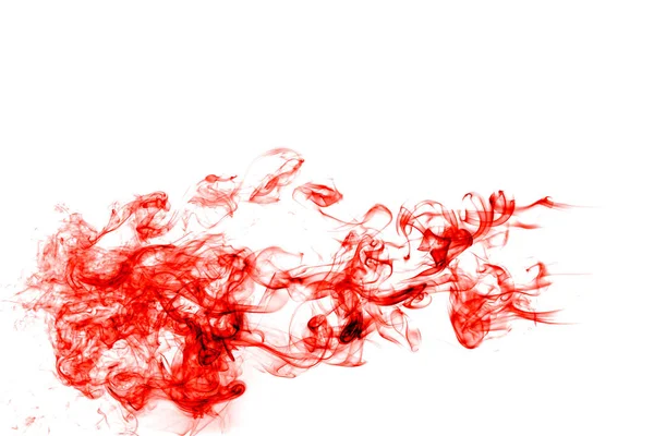 抽象的な赤白の背景上の煙の動き — ストック写真