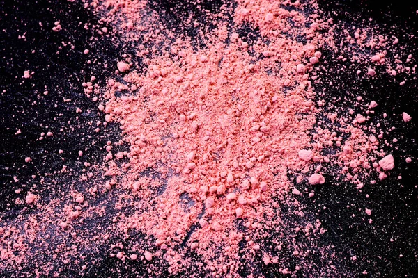 Fondo Color Rosa Polvo Tiza Partículas Polvo Color Rosa Salpicadas —  Fotos de Stock