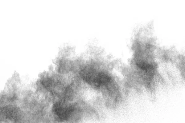 White powder explosion cloud against black background.White dust — Stock Photo, Image