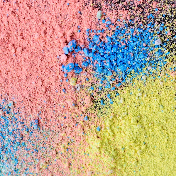 Fondo Colorido Polvo Tiza Partículas Polvo Multicolores Salpicadas Sobre Fondo —  Fotos de Stock