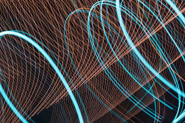 Abstract light line background.Light trails on dark background.