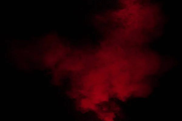 Έκρηξη Σκόνης Κόκκινου Χρώματος Μαύρο Φόντο Παγώστε Την Κίνηση Των — Φωτογραφία Αρχείου