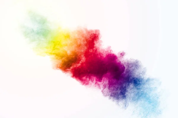Fondo Colorido Polvo Pastel Explosion Multi Salpicadura Polvo Color Sobre —  Fotos de Stock