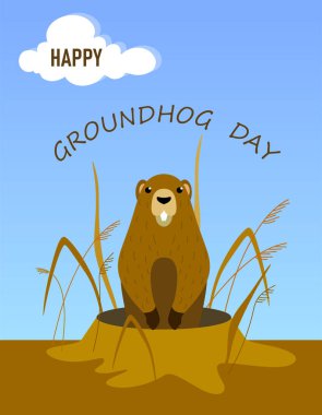 Tatlı dağ sıçanlarıyla Mutlu Köstebekler Günü tasarımı