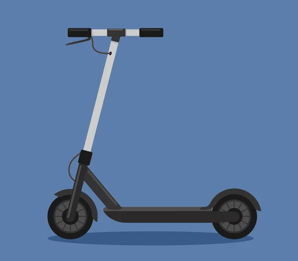 Scooter Électrique Dessin Animé Style Plat Illustration Vectorielle — Image vectorielle