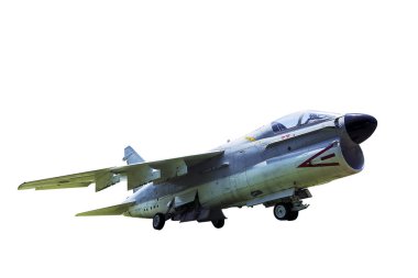 Bangkok Tayland, 22 Ağustos 2017: Avcı ile bir sürücü yüklü olabilir, Uçağın tekerlek üzerinde tüm üç tekerlekli yaymak, uçağın durumunu oldukça eskidir.