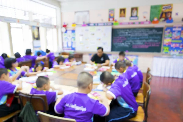 Classroom Blur Classroom Environment Which Students Intending Study Seriously Students — Stock Photo, Image