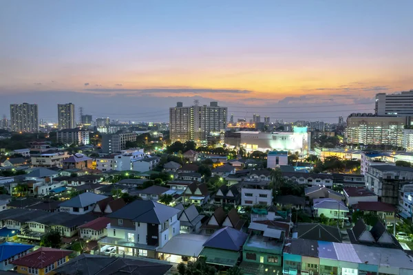 Caminho Prosperidade Capital Paisagem Residencial Bangkok Capital Real Tailândia Atmosfera — Fotografia de Stock