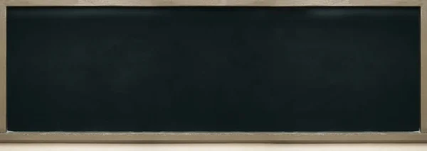 Wide blackboard there is a rectangular frame is empty,Frame made of cement there are chalk places,Can be used to put the message.