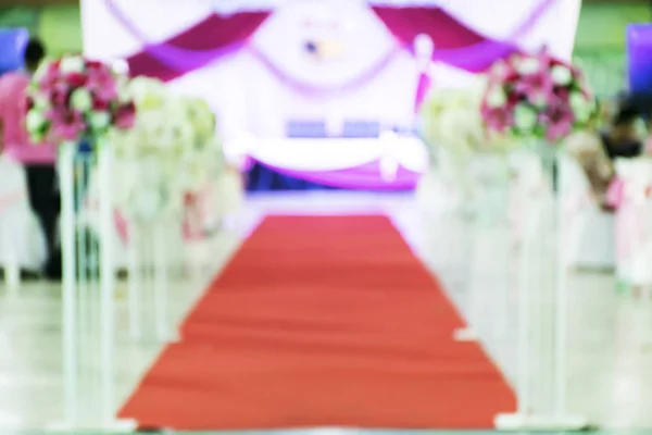 Borrão Fundo Flores Bonitas Para Cena Casamento Cena Cerimônia Casamento — Fotografia de Stock