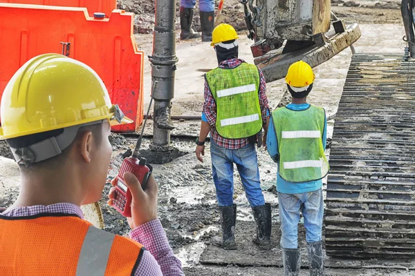 Ledarskap Mycket Nödvändigt För Att Vara Ledare Byggande Arbete Behov — Stockfoto