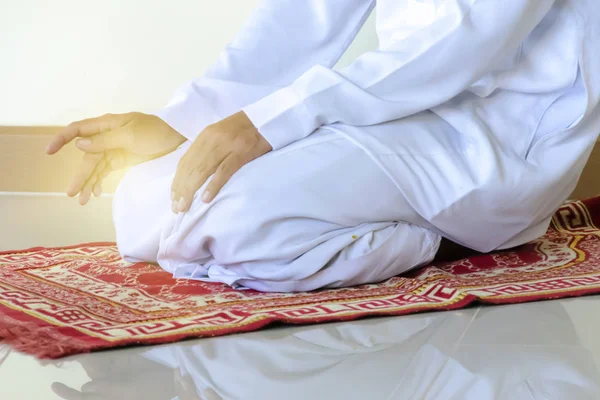 Islamic Culture Religious Muslim Man Praying Prayer Room Men Praying — Stock Photo, Image