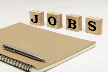 İş kavramı, büyük siyah metni kelime 