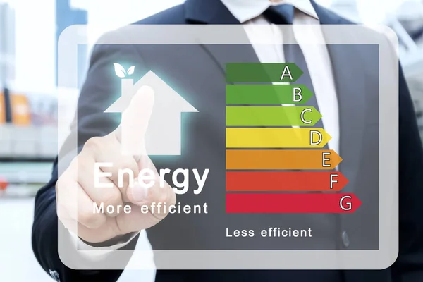 Valutazione dell'efficienza energetica degli edifici per lo sviluppo sostenibile — Foto Stock