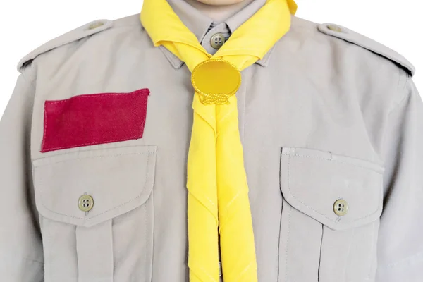 Boy scout, trajes usados por los estudiantes en Tailandia . — Foto de Stock