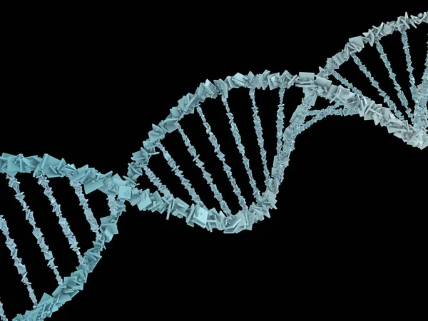 Dna 사슬입니다 추상적인 과학적 배경입니다 Illustraion입니다 생화학 유전학 렌더링 — 스톡 사진