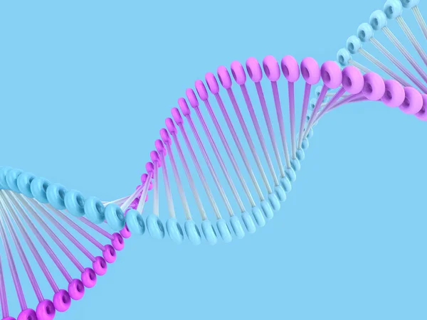 Dna 抽象的な科学的背景 美しいイラストを描く バイオ テクノロジー 生物化学 遺伝学および医学の概念 3次元レンダリング — ストック写真