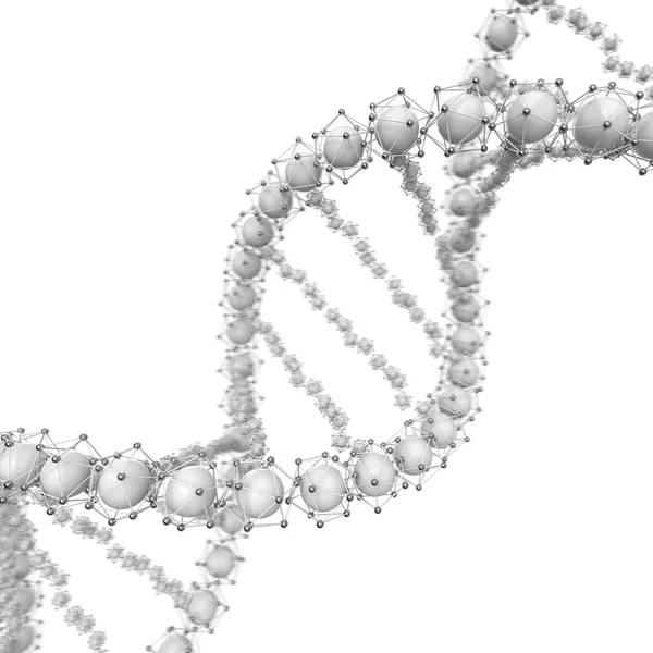 Dna Řetězec Abstraktní Vědecké Zázemí Krásné Osvětlení Biotechnologie Biochemie Genetika — Stock fotografie