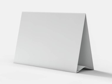 Boş masa takvimi. Mockup tasarım konsepti. 3D render