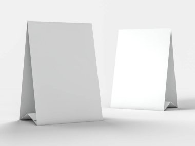 Menü Çerçeve tablo sahte. 3D render
