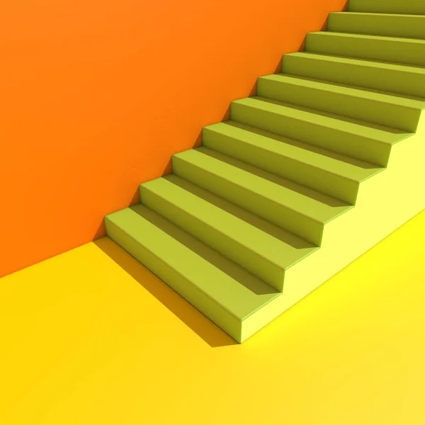 Wall Stairs Background Minimalistic Style Base Image Posters Rendering — Stock Photo, Image