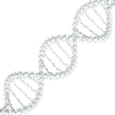 DNA zinciri. Soyut bilimsel geçmiş. Güzel bir illüstrasyon. Biyoteknoloji, biyokimya, genetik ve tıp konsepti. 3B görüntüleme