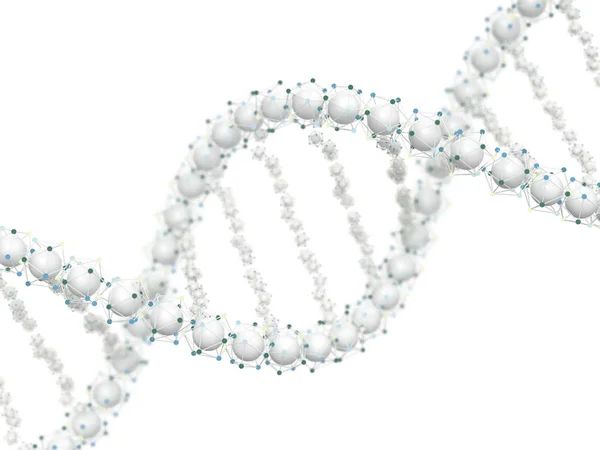 Dna Řetězec Abstraktní Vědecké Zázemí Krásné Osvětlení Biotechnologie Biochemie Genetika — Stock fotografie