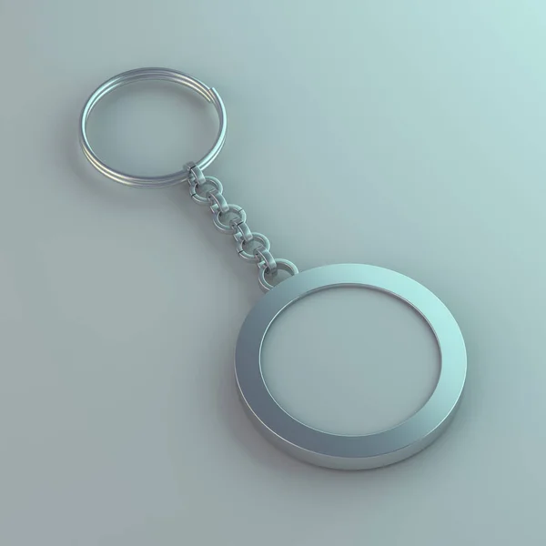 Blank Metal Trinket Mockup Rendering — Stock Photo, Image