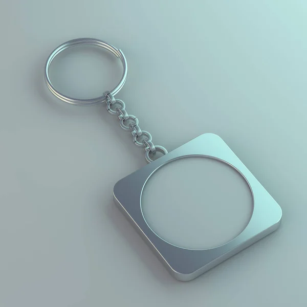 Blank Metal Trinket Mockup Rendering — Stock Photo, Image