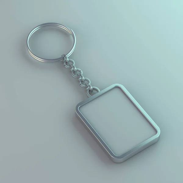 Blank Metal Trinket Mockup Rendering — Stock Photo, Image