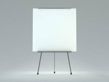 Görüntüler ve metinler yerleştirmek için stand. 3D render